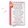 To My Daughter Mini Pocket Card