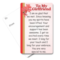 To My Girlfriend Mini Pocket Card