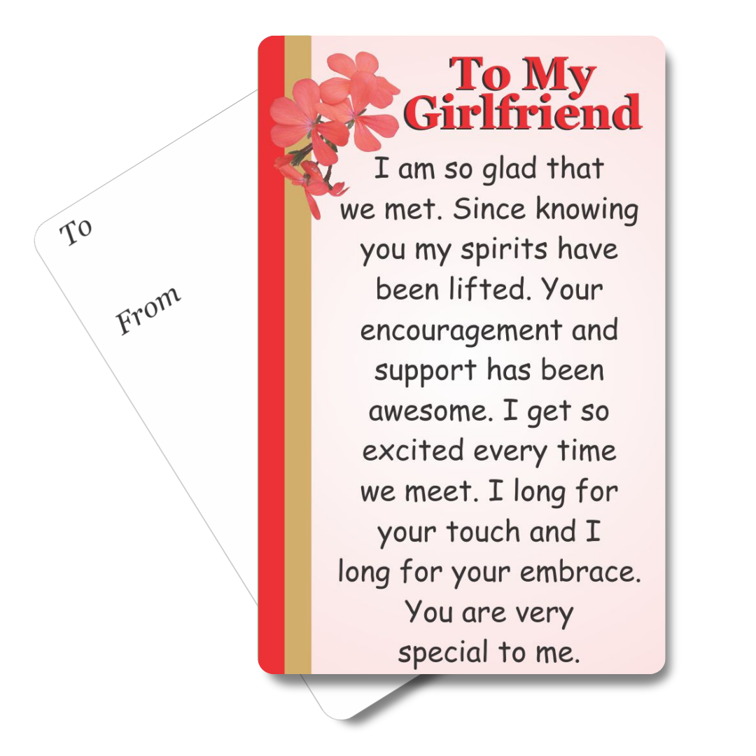 To My Girlfriend Mini Pocket Card