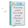 To My Grandson Mini Pocket Card