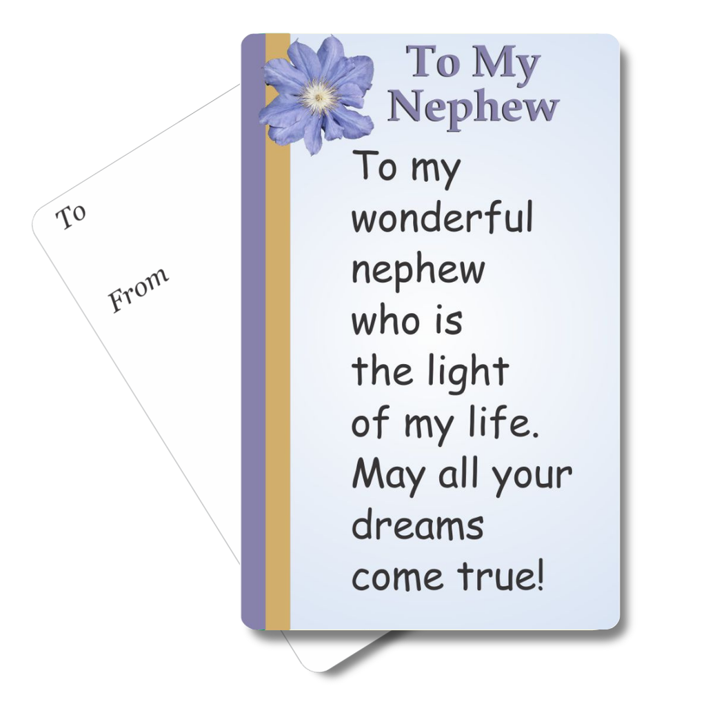 To My Nephew Mini Pocket Card
