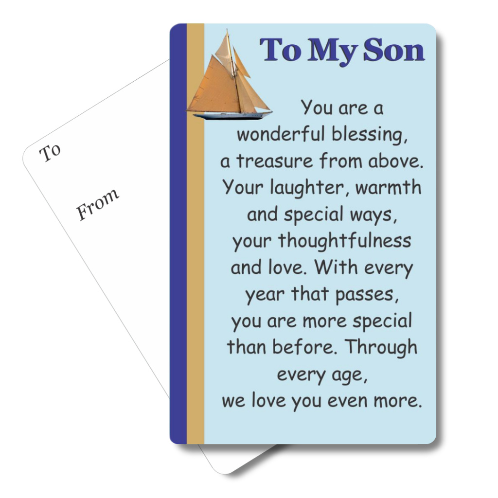 To My Son Mini Pocket Card