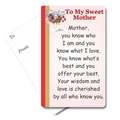 To My Sweet Mother Mini Pocket Card