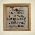 Twinkle Star Quote Frame