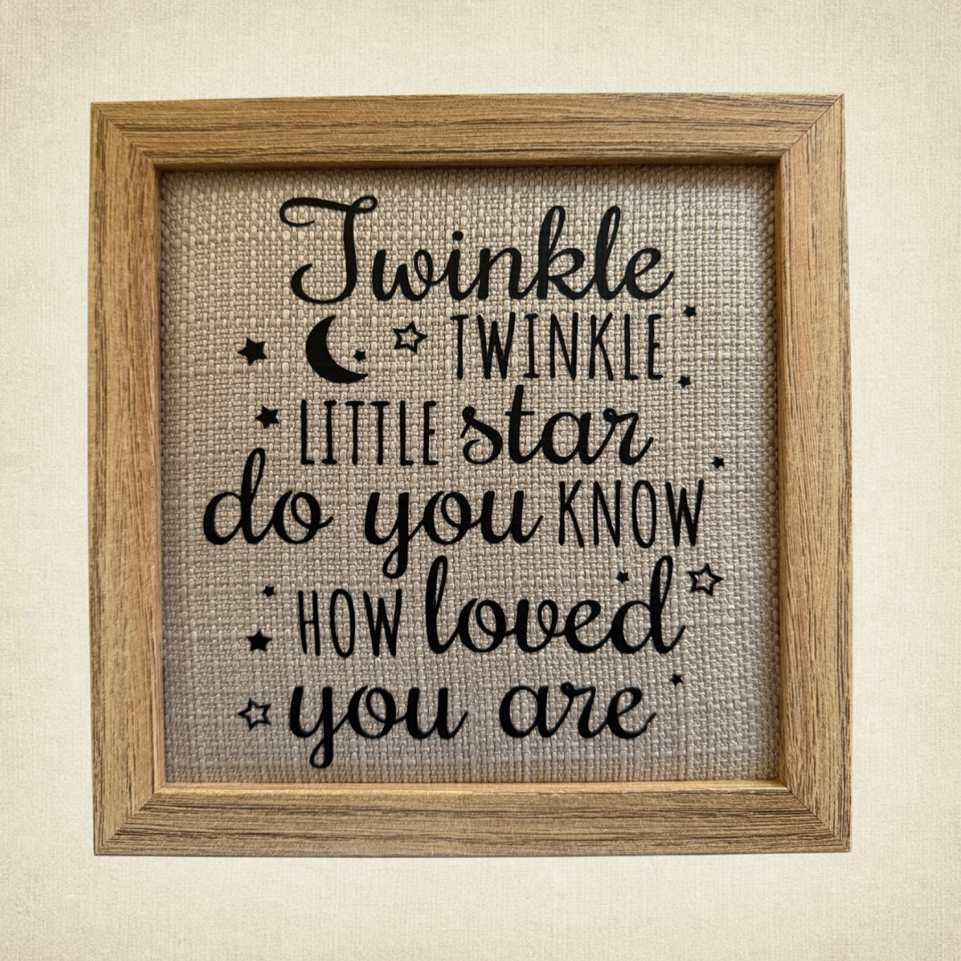 Twinkle Star Quote Frame