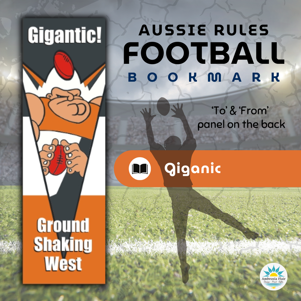 Gigantic Footy Bookmark