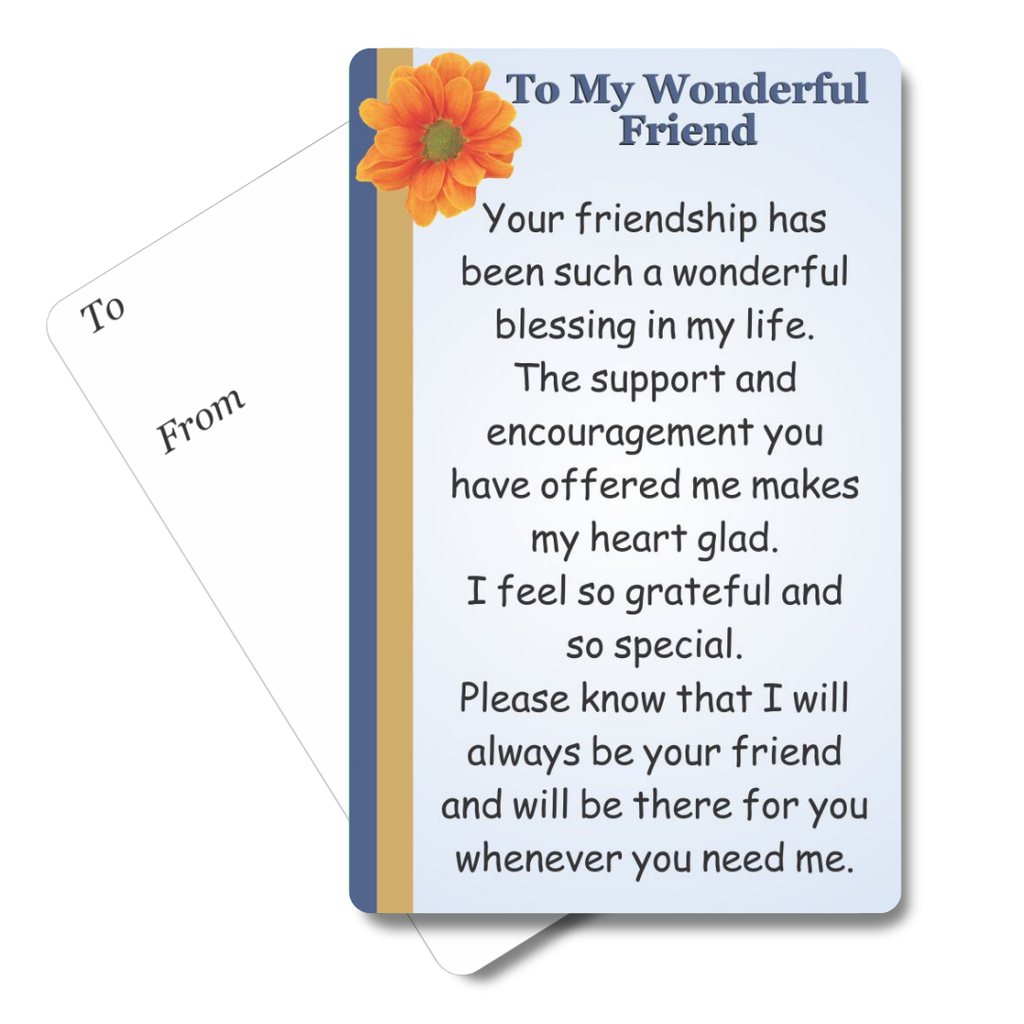 To My Wonderful Friend Mini Pocket Card