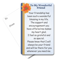 To My Wonderful Friend Mini Pocket Card
