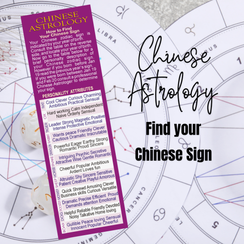 Chinese Astrology Bookmark