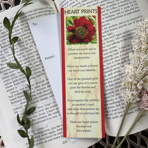 Heart Prints Bookmark