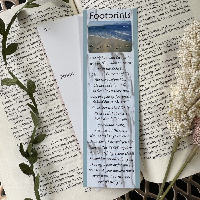 Footprints Bookmark