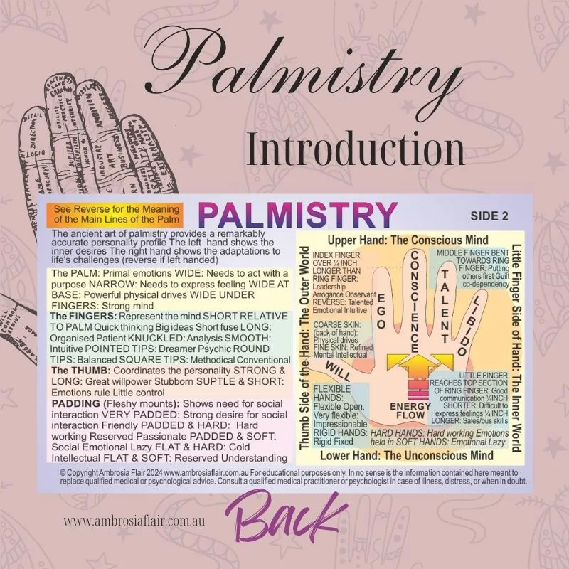 Palmistry Wallet Card